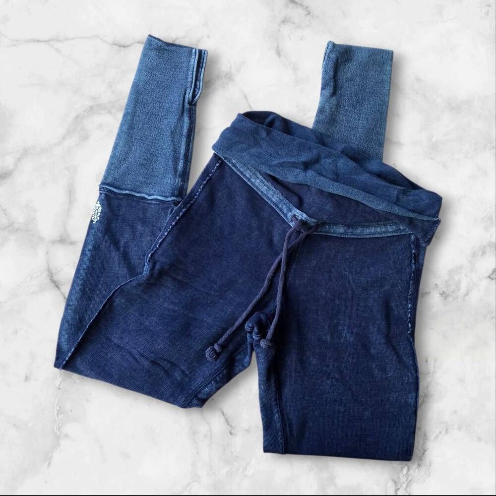 Free People Navy Blue XS Kyoto Leggings
